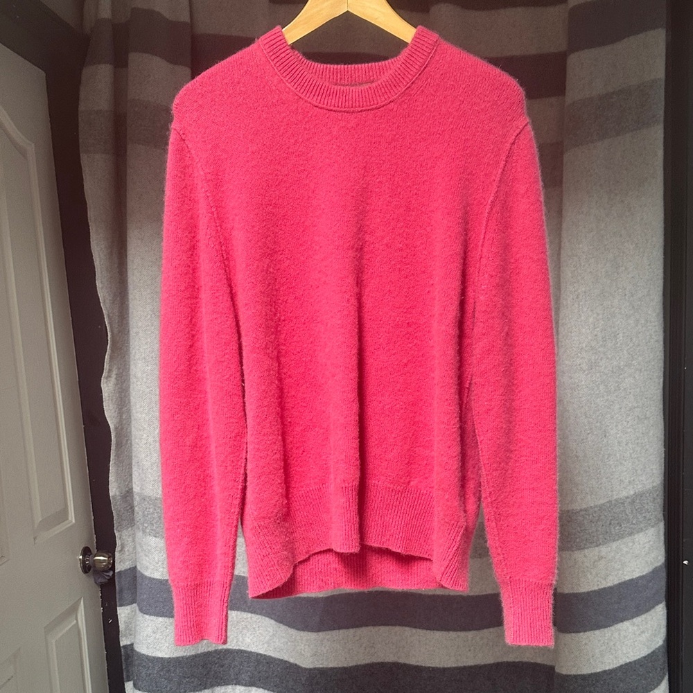 Burberry Fuchsia Crew Neck Cashmere Sweater
